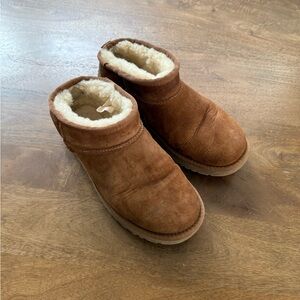 UGG Suede Shearling-Lined Ankle Boots